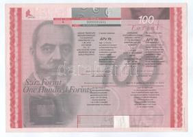 1997. "MATÁV" részvény 100Ft-ról, alacsony "0000001631"-as sorszámmal, szárazpecséttel, szelvényekkel T:AU