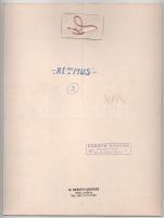 G. Szántó András (1937-2002): Ritmus. Fotó, papír, kartonon, hátoldalán pecséttel jelzett, kis kopot...