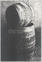 G. Szántó András (1937-2002): Hordók. Fotó, papír, kartonon, hátoldalán pecséttel jelzett, kis kopottsággal, 38x26 cm