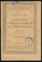 Általános védekező munkák a gyümölcsösben. Összeáll.: Dr. Kadocsa Gulya, Dr. Hinfner Kálmán. Földmívelésügyi Miniszter Hivatalos Növényegészségügyi Szolgálat 1. sz. Bp., 1948, (Szikra-ny.), 23+(1) p. Hetedik, átdolgozott kiadás. Kiadói tűzött papírkötés, kissé foltos, néhány kis sérüléssel, a címlapon bélyegzővel.