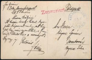 1915 Tábori posta képeslap / Field postcard "S.M.S. PANDUR"