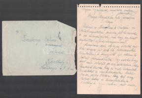 Zombay Béla (1885-1967) festő 3 db levele