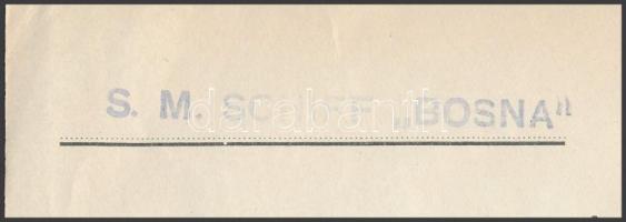 1918 Az Osztrák-Magyar Dunai Flottila S.M.S. Bosna. Kimutatás a legéynségnek adott ellátmányól, hajó...