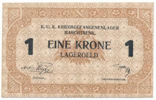Ausztria / Marchtrenk hadifogolytábor ~1916. 1K "20907" T:AU / Austria / Marchtrenk / POW ...