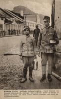 Serbischer Kriegsschauplatz. Rudolf Adamek aus Parlowit / Military WWI Serbian front, the 14 years old Rudolf Adamek