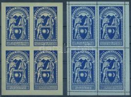 1938 Székely hadosztály levélzáró vágott és fogazott kisív