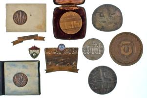 10db-os vegyes magyar és külföldi, főleg szocialista emlékérmekből és plakettekből álló tétel T:XF,VF 10pcs lot mixed Hungarian and foreign, mainly socialist commemorative medals and plaques C:XF,VF