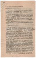1939. november-december, Kiss Arnold (1869-1940) budai vezető főrabbi, költő gyászbeszéde Gerő Ödön (1863-1939) író, műkritikus koporsójánál. 2 géppel írt oldal, kézi javítással és kiegészítéssel.