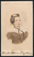 cca 1870 báró Mühlhencz-Dőry Mária vizitkártya fotója 6x11 cm