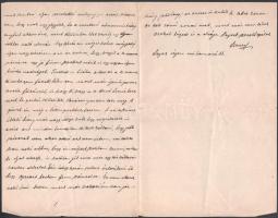 1917 Szatmár, Steuer Ábrahám rabbi, saját kezű levele fiának / Ábrahám Steuer rabbi's letter