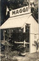 1913 Kolozsvár, Cluj; Maggi ételízesítő pavilon kiállítása / Maggi seasonings pavilion exhibition. photo