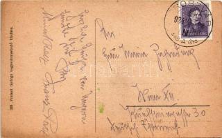 1934 Oroszvár, Rusovce (Pozsony, Pressburg, Bratislava); Lónyay kastély, Fő tér, templom. Preisak Gy...