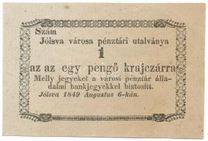 1849. Jólsva 1kr T:XF / Hungary / Jólsva 1849. 1 Kreuzer C:XF spotted Adamo JÓL-1.1