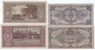 1945-1946. 50P - 100.000.000P (9xklf) T:F, mind szép papír