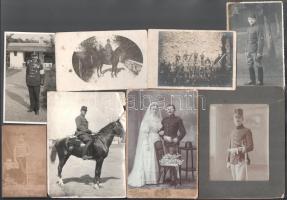 cca 1890-1930 8 db katonai témájú vizitkártya fotó