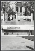 Mattioni Eszter (1902-1993) képző- és festőművész autográf levéborítékja, valamint 5 db fotó róla, m...