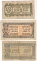 Jugoszlávia 1944. 1D + 10D (2x) T:VG Yugoslavia 1944. 1 Dinar + 10 Dinara (2x) C:VG Krause P#48,50