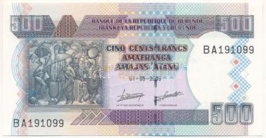 Burundi 2009. 500Fr T:UNC Burundi 2009. 500 Francs C:UNC Krause P#45