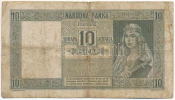 Montenegró / Olasz megszállás 1939. (1941) 10D "VERIFICATO" bélyegzéssel T:VG szakadás
Mo...