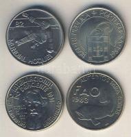 Portugália 1981-84. 25Esc (4x) 4 klf db, közte "FAO" T:1-,2+