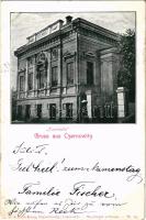 1898 (Vorläufer) Chernivtsi, Czernowitz, Cernauti, Csernyivci (Bukovina, Bucovina, Bukowina); Turnhalle / gym hall. Verlag v. Leon König (EB)