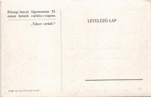 A kőszegi bencés főgimnázium 53. számú Jurisich cserkészcsapata tábort ver. Pápai Ernő műintézete / ...