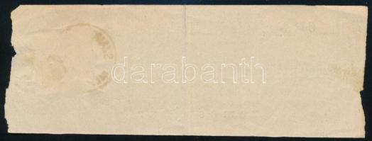 1876 Hírlapbélyeg címszalag darabon / Newspaper stamp on wrapper piece "SZAMOS-UJVÁR"