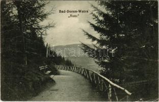 1915 Vatra Dornei, Dornavátra, Bad Dorna-Watra (Bukovina, Bucovina, Bukowina); Runc. Verlag Ch. Rosenfeld + "K.u.K. Etappen-Schachtviehdepot I. des 7. A. E. K." (small tear)