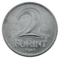 1947. 2Ft Al Artex utánveret T:UNC,AU / Hungary 1947. 2 Forint Al Artex-restrike C:UNC,AU Adamo F7
