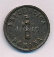 Olasz Államok / Római Köztársaság 1849A 1B Cu (12,76g) T:VF ph.
Italian States / Roman Republic 184...