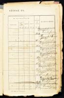 1902-1911 M. Kir. Pénzügyőri szakasz érvényesítési ív