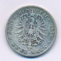 Német Államok / Poroszország 1876A 2M Ag "I. Vilmos" Berlin T:VF,F German States / Prussia 1876A 2 Mark Ag "Wilhelm I" Berlin C:VF,F Krause KM#506