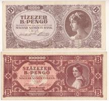 1946. 10.000BP + 100.000BP T:XF Adamo P35, P36