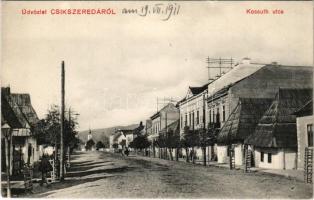 Csíkszereda, Miercurea Ciuc; Kossuth utca. Szvoboda Miklós kiadása / street view (EK)