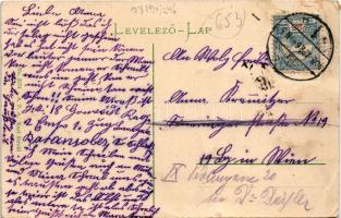 Pinkafő, Pinkafeld; vendéglő a sörforráshoz. Karl Strobl kiadása / street view, restaurant, inn (EB)