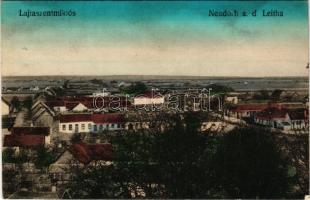 1921 Lajtaszentmiklós, Neudörfl an der Leitha; látkép. Schön kiadása / general view (fl)