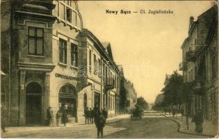 Nowy Sacz, Neu Sandez, Újszandec; Ul. Jagiellonska, droguerya / street view, drugstore, shops (fl)