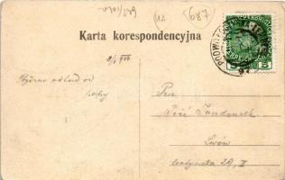 1910 Pidvolochysk, Podwoloczyska; Skola / school (EK)