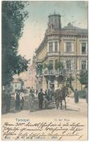 1905 Ternopil, Tarnopol; Ul. 3go Maja / street view, horse-drawn carriage. M. W. Bard (fl)