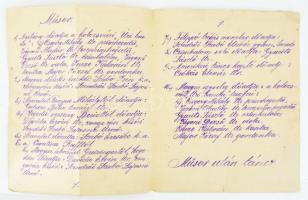 Stencilezett meghívó a kolozsvári M. Kir. Egyetem Cabaré estjére, a műsor tartalmával, 3p