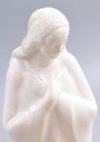 Madonna. Mázas keménygipsz, kopással, tűzhibával, m: 37 cm