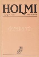 1989 Holmi I. évf. 3. szám, Faludy György költő autográf aláírása saját versénél.