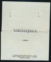 1940 Fényképes vadászjegy ezredes részére