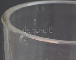 Biedermeier talpas pohár. Magyar vagy német, lepattanással, m:15 cm