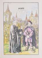 Villon: Hagyaték. A kis testamentum. Le Lais. Telekes Tamás grafikáival illusztrált. hn., én., Rends...