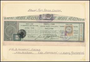 cca 1895-1903 illetékbélyeg gyűjtemény 3 berakólapon