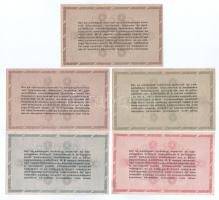 1946. 10.000AP - 1.000.000AP (5xklf) T:F, mind szép papír