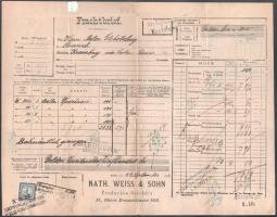 cca 1898 4 db osztrák vasúti fuvarlevél illetékbélyegekkel /







cca 1898 4 Austrian rail...