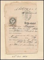 1889-1890 Illetékbélyeg összeállítás 2 berakólapon