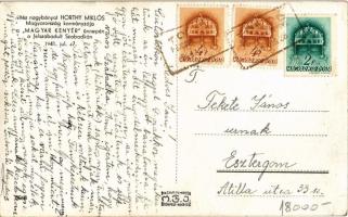 1941 Szabadka, Subotica; vitéz nagybányai Horthy Miklós Magyarország kormányzója a Magyar Kenyér ünn...